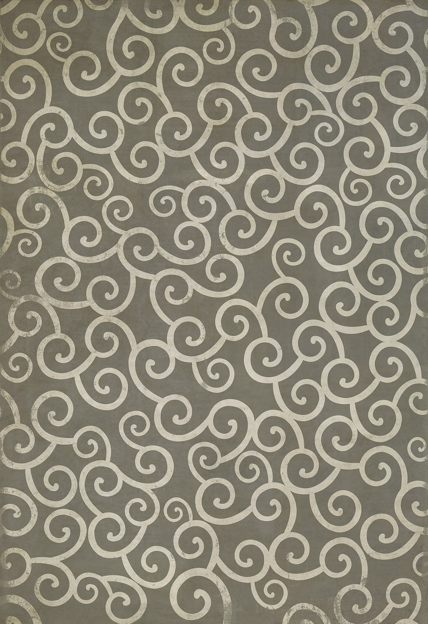 Classic Pattern 4 Captain Ahab (distressed)- vinyl floor cloth sizes 96x140, 120x175