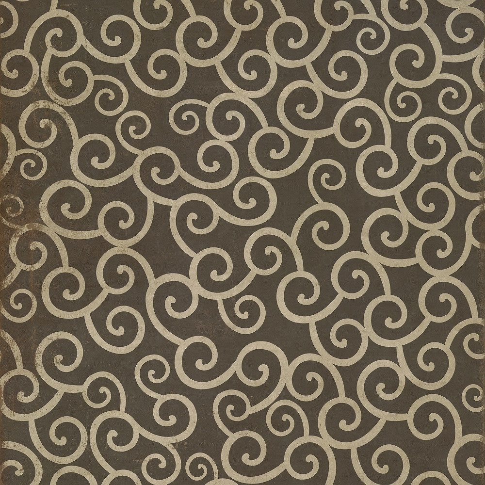 Classic Pattern 4 It Was a Dark and Stormy Night (distressed)- vinyl floor cloth sizes 84x84, 96x96, 120x120