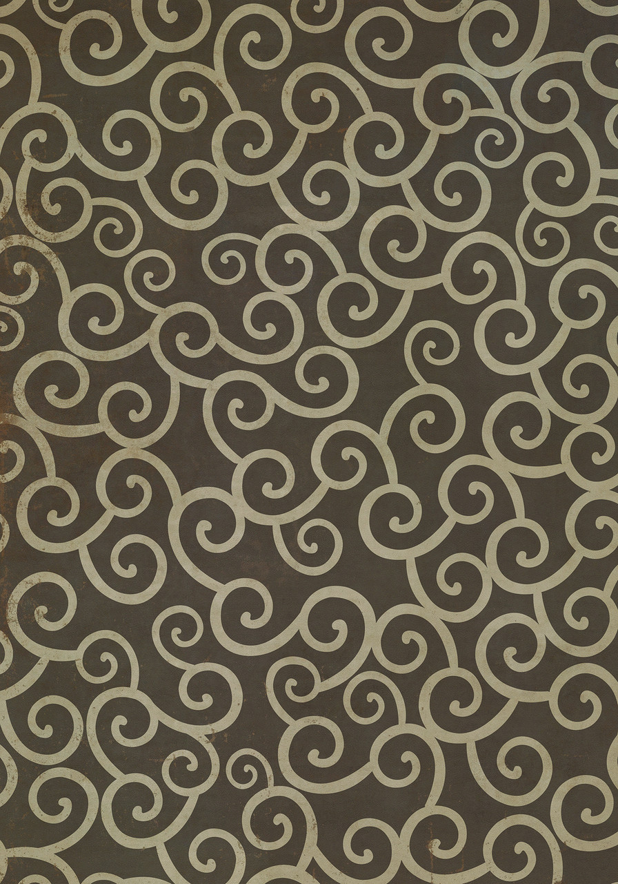 Classic Pattern 4 It Was a Dark and Stormy Night (distressed)- vinyl floor cloth size 84x120