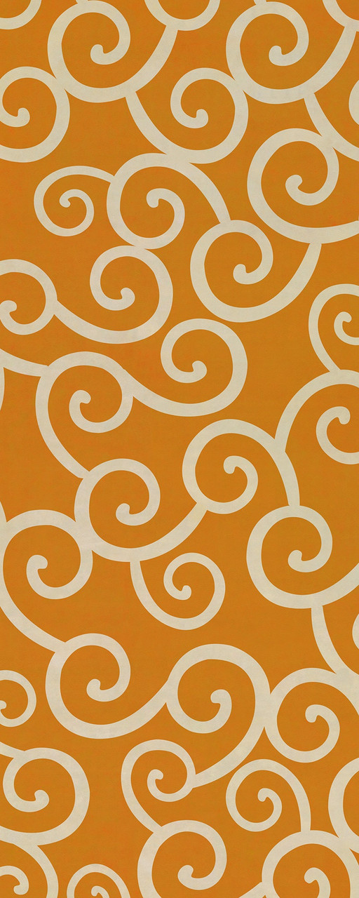 Classic Pattern 4 Salt Water Taffy (lightly distressed) - vinyl floor cloth sizes 30x75, 36x90