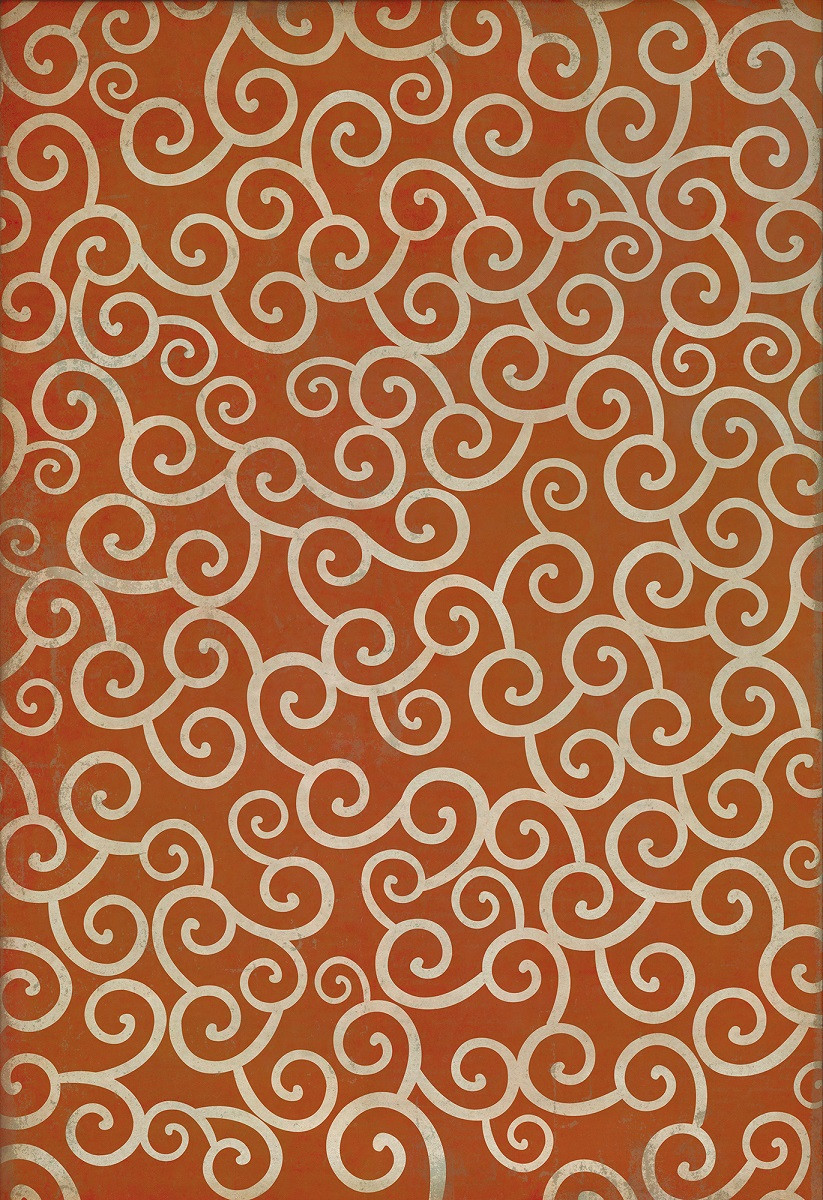 Classic Pattern 4 Captain Nemo (distressed)- vinyl floor cloth sizes 96x140, 120x175