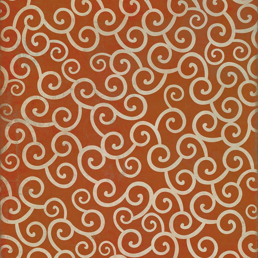 Classic Pattern 4 Captain Nemo (distressed)- vinyl floor cloth sizes 96x96, 120x120
