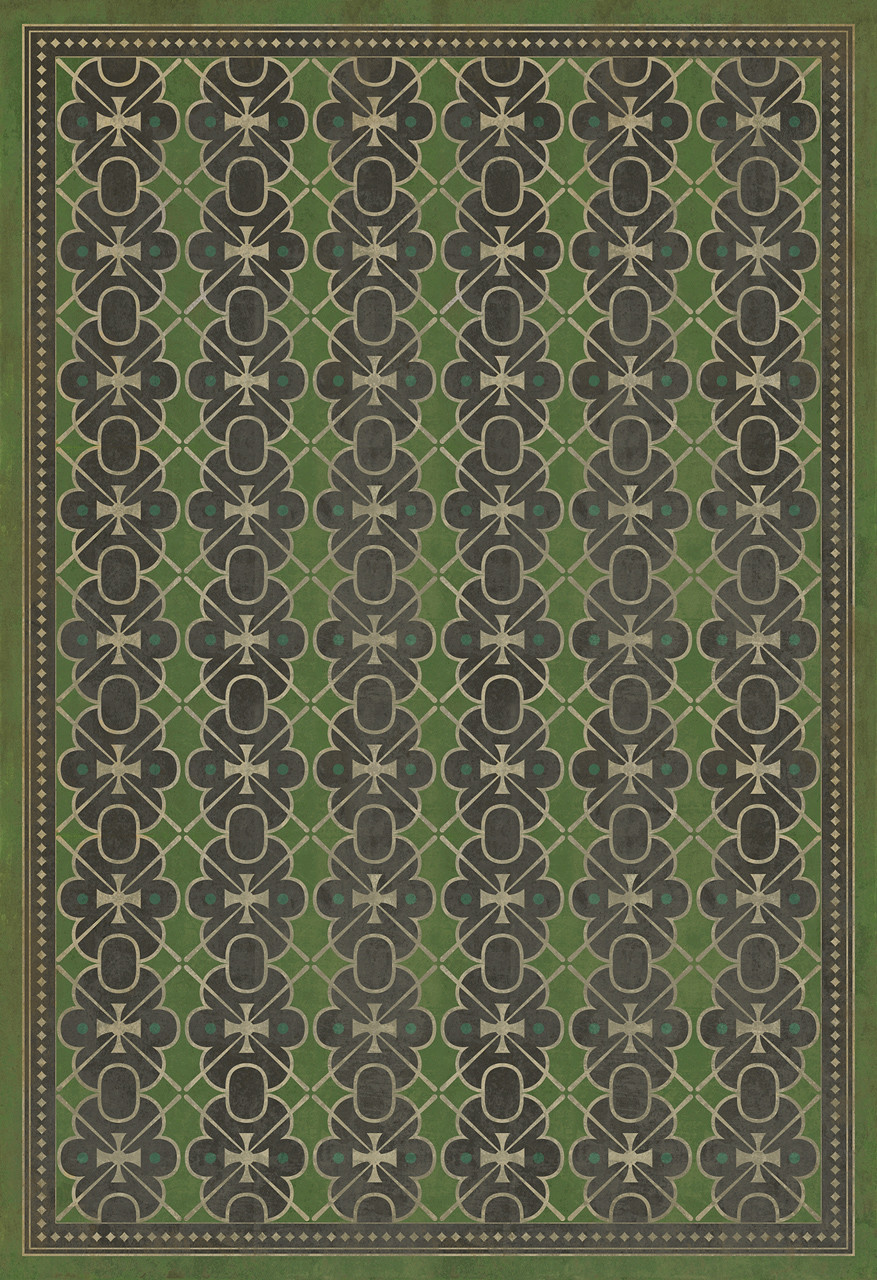 Classic Pattern 5 Scotland Yard - vinyl floor cloth sizes 96x140, 120x175