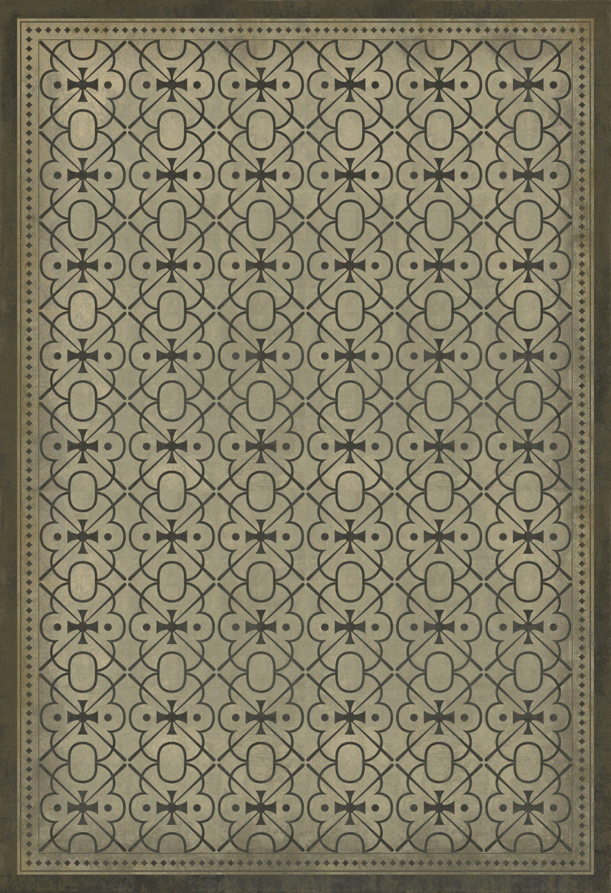 Classic Pattern 5 Watson - vinyl floor cloth sizes 84x120, 96x140, 120x175