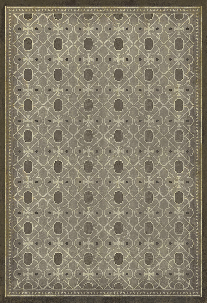 Classic Pattern 5 Baker Street - vinyl floor cloth sizes 96x140, 120x175