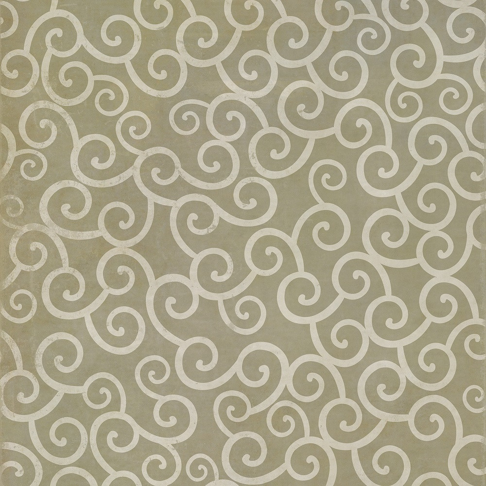 Classic Pattern 4 Moby Dick (distressed) - vinyl floor cloth sizes 84x84, 96x96, 120x120