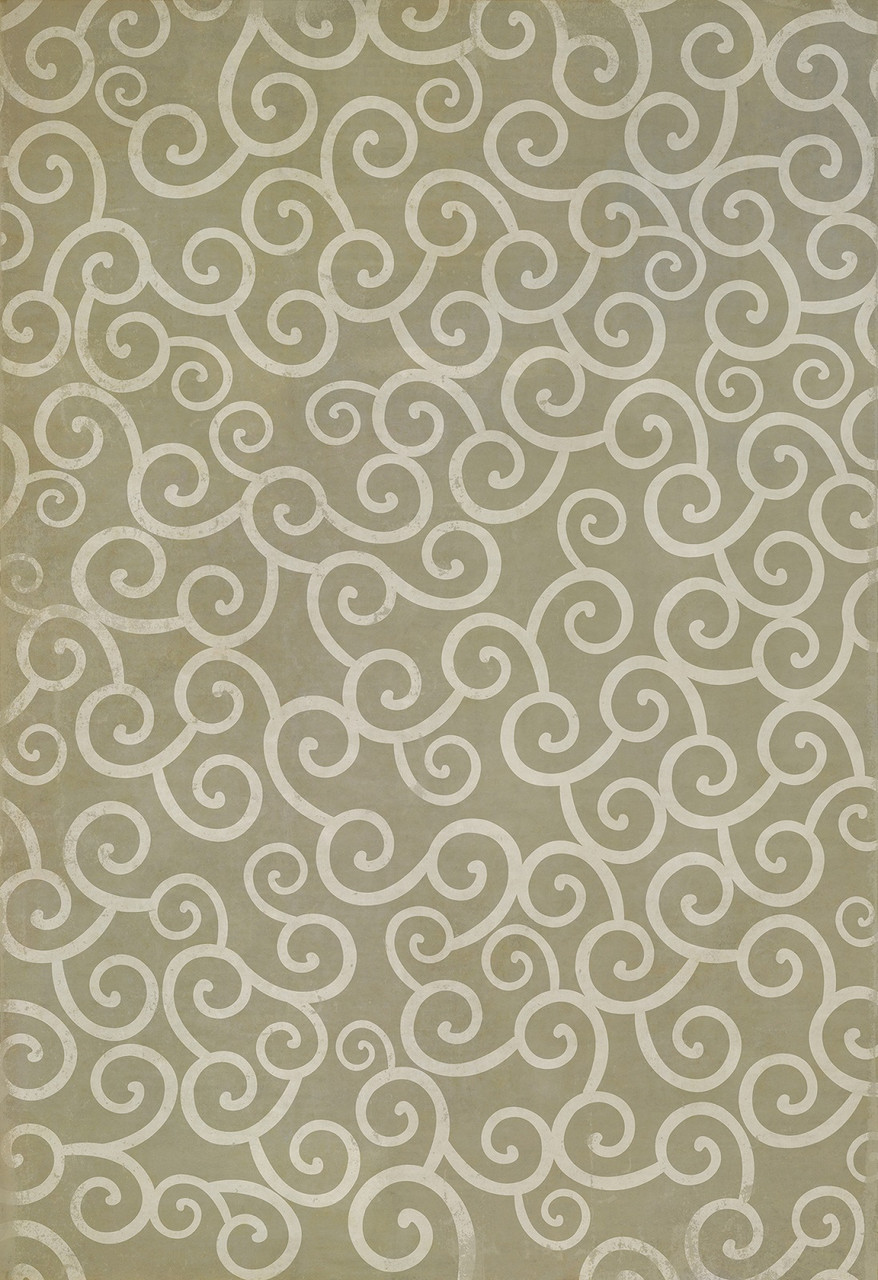 Classic Pattern 4 Moby Dick (distressed) - vinyl floor cloth sizes 96x140, 120x175