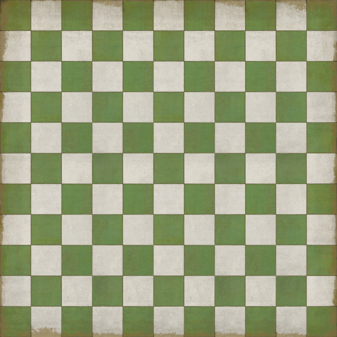 Classic Pattern 7 Check Please (distressed)- vinyl floor cloth sizes 84x84, 96x96, 120x120