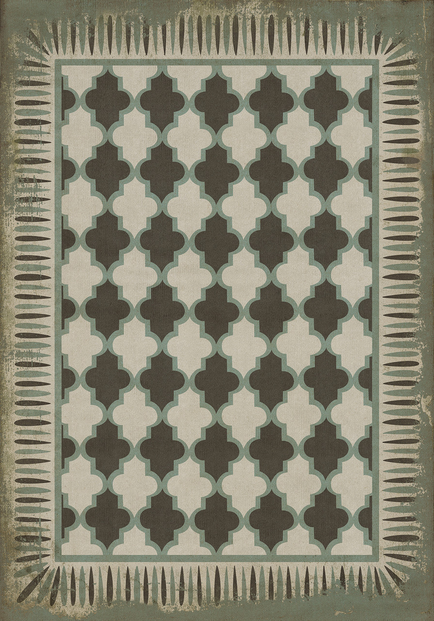 Classic Pattern 10 Taj Mahal - vinyl floor cloth size 84x120