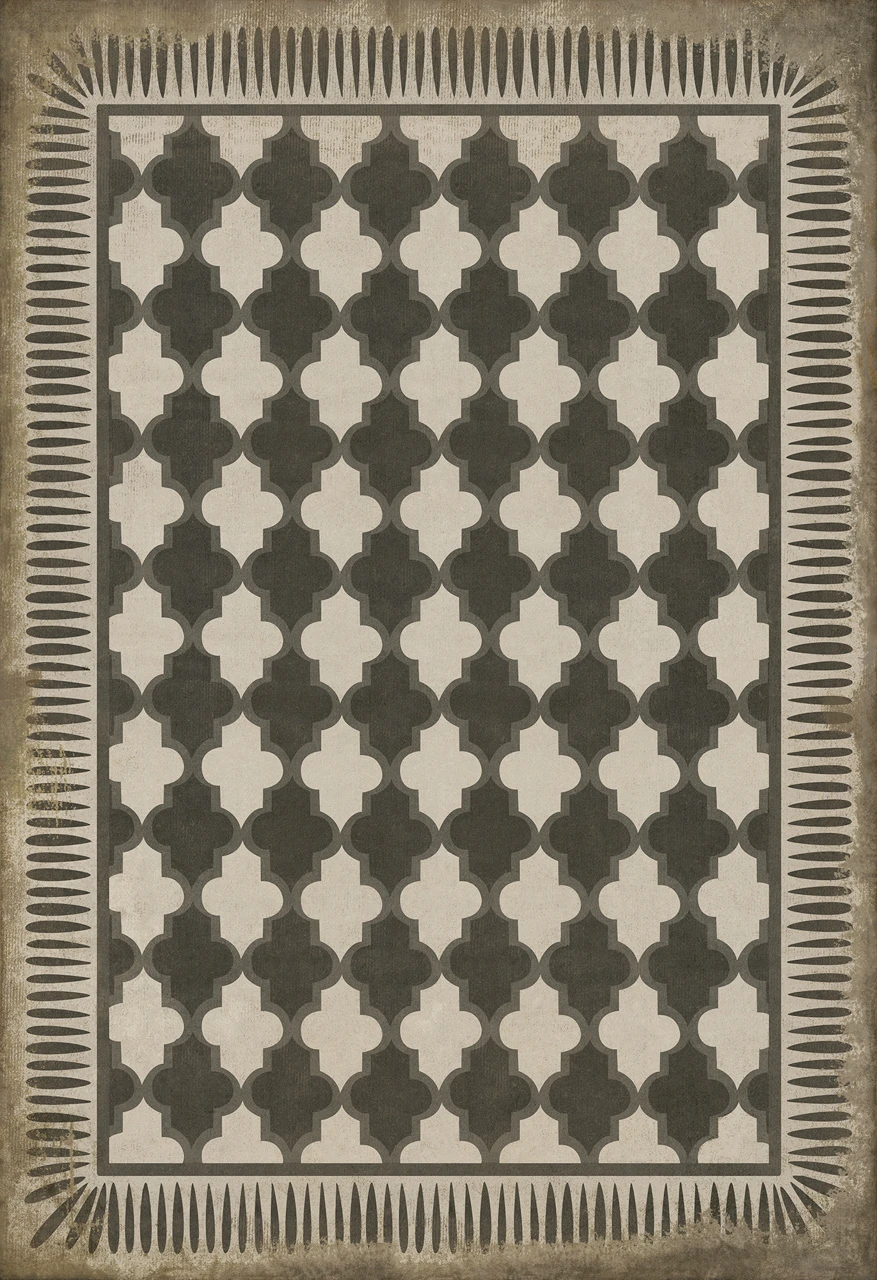 Classic Pattern 10 Open Sesame - vinyl floor cloth sizes 96x140, 120x175