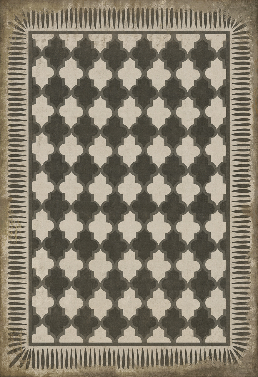 Classic Pattern 10 Open Sesame - vinyl floor cloth sizes 96x140, 120x175