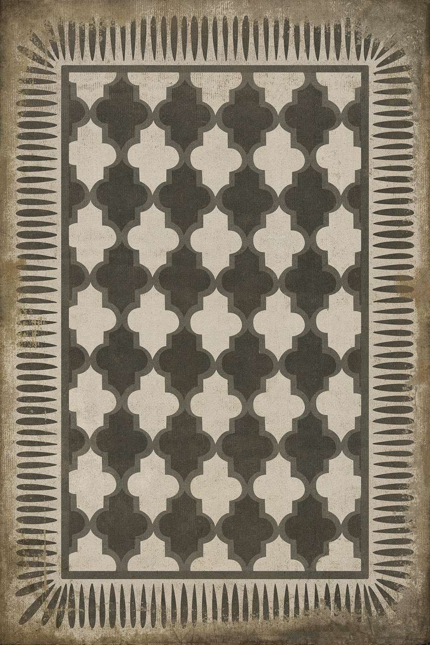 Classic Pattern 10 Open Sesame - vinyl floor cloth sizes 20x30, 24x36, 30x44, 38x56, 52x76, 70x102