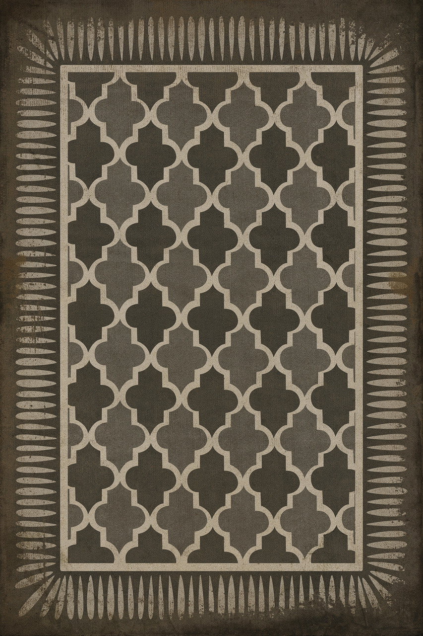 Classic Pattern 10 Arabian Nights - vinyl floor cloth sizes 20x30, 24x36, 30x44, 38x56, 52x76, 70x102