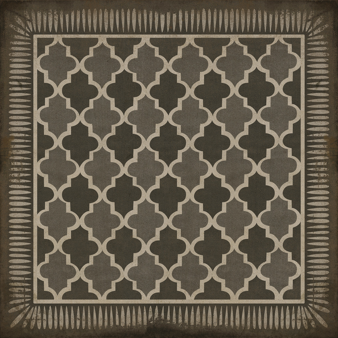 Classic Pattern 10 Arabian Nights - vinyl floor cloth sizes 36x36, 48x48
