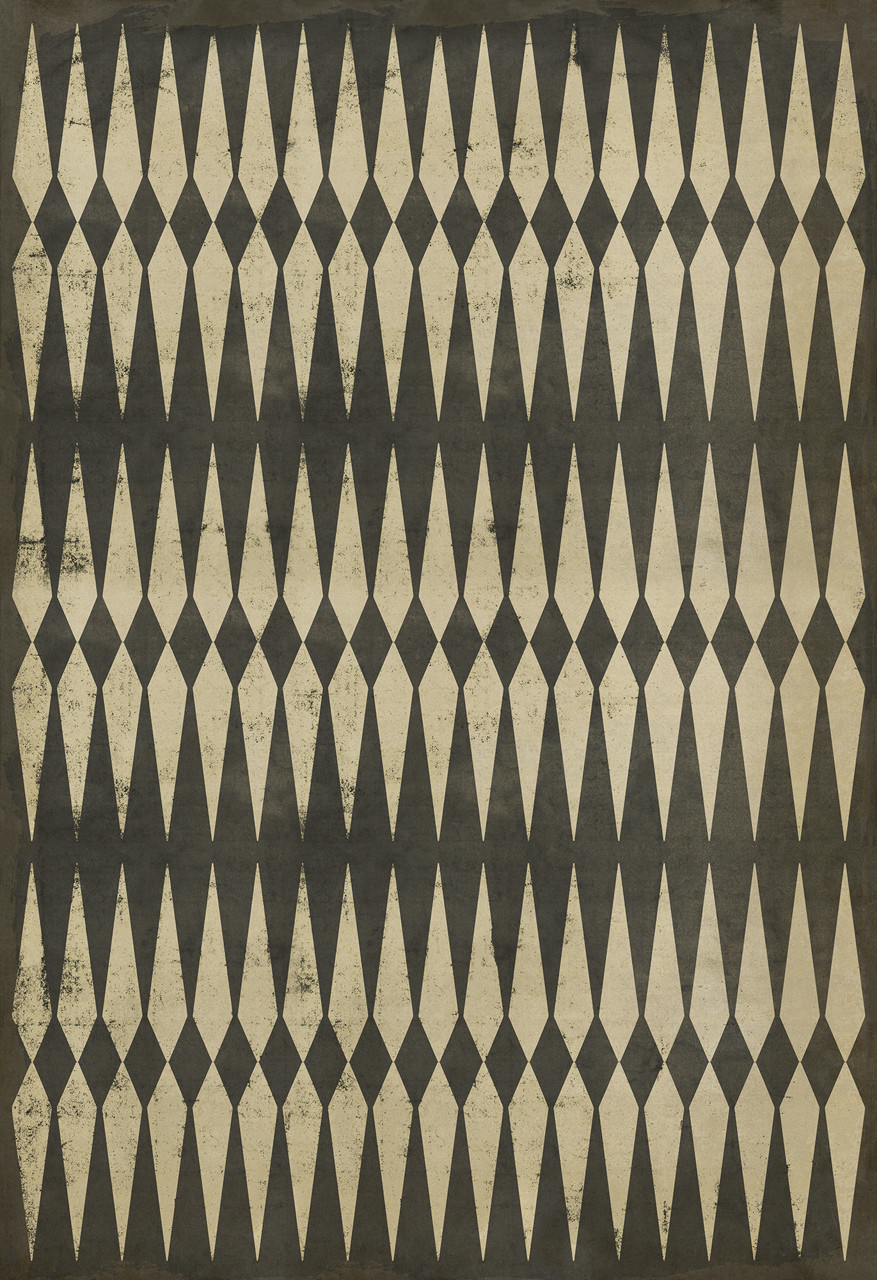 Classic Pattern 8 Backgammon - vinyl floor cloth sizes 96x140. 120x175