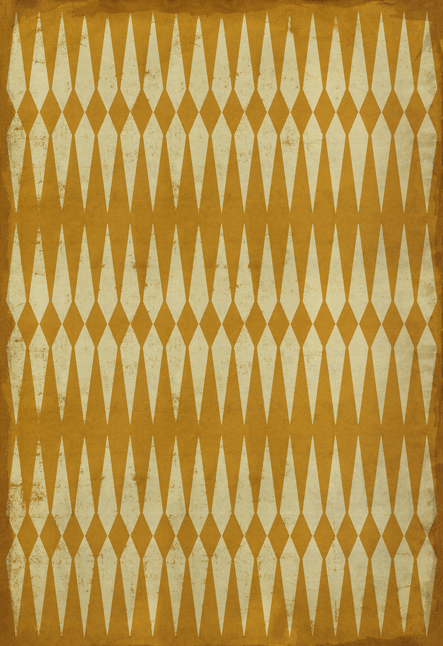 Classic Pattern 8 Eternal Sunshine - vinyl floor cloth sizes 84x120, 96x140, 120x175