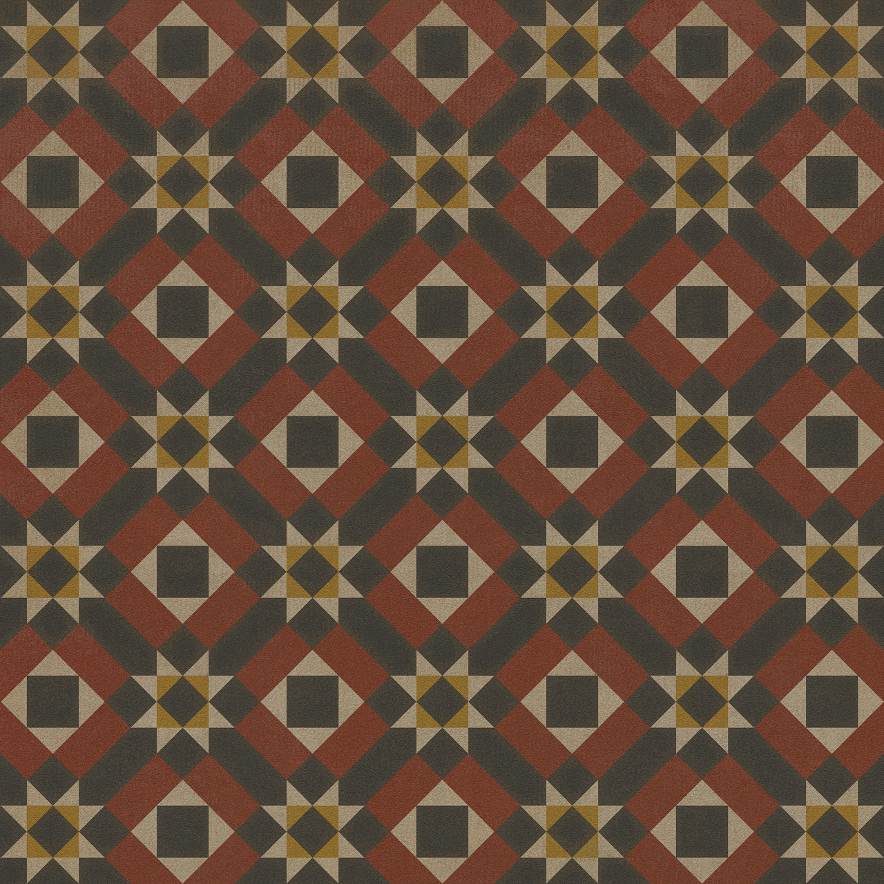 Classic Pattern 14 Great Expectations - vinyl floor cloth used in a historic home 36x36, 48x48