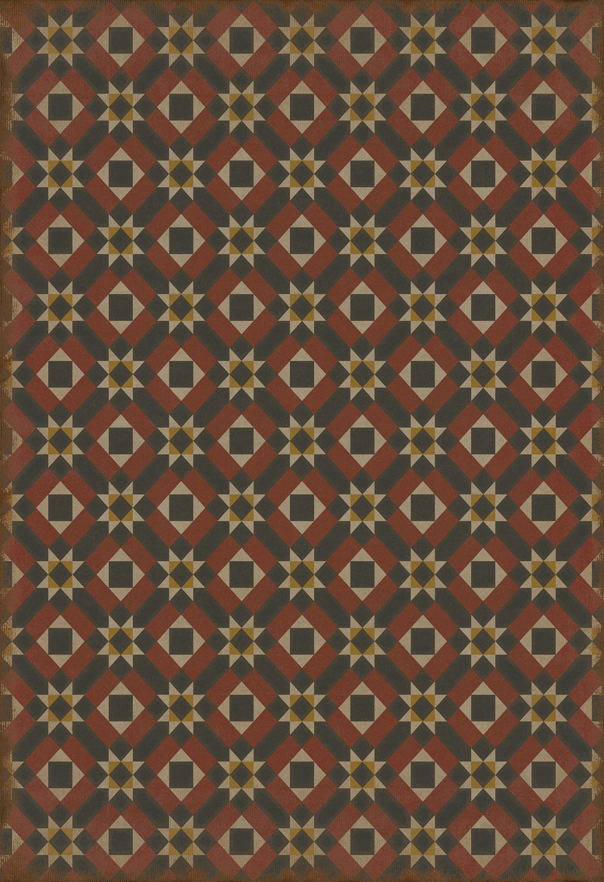 Classic Pattern 14 Great Expectations - vinyl floor cloth sizes 84x120, 96x140, 120x175