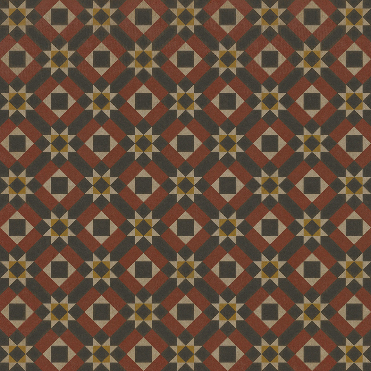 Classic Pattern 14 Great Expectations - vinyl floor cloth sizes 60x60. 72x72