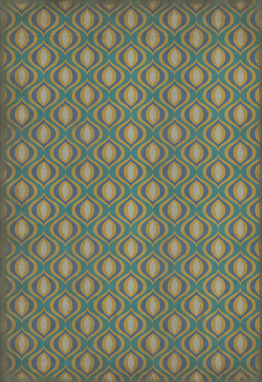 Classic Pattern 15 Atlantis - vinyl floor cloth sizes 84x120, 96x140, 120x175