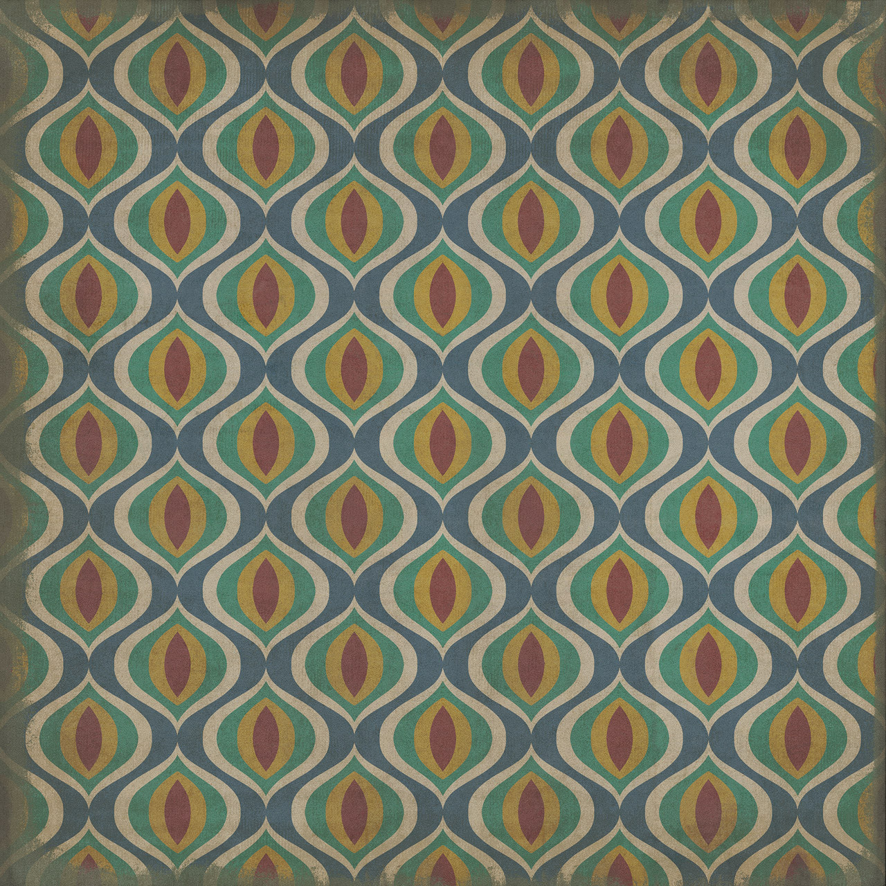 Classic Pattern 15 Constantinople - vinyl floor cloth sizes 60x60, 72x72