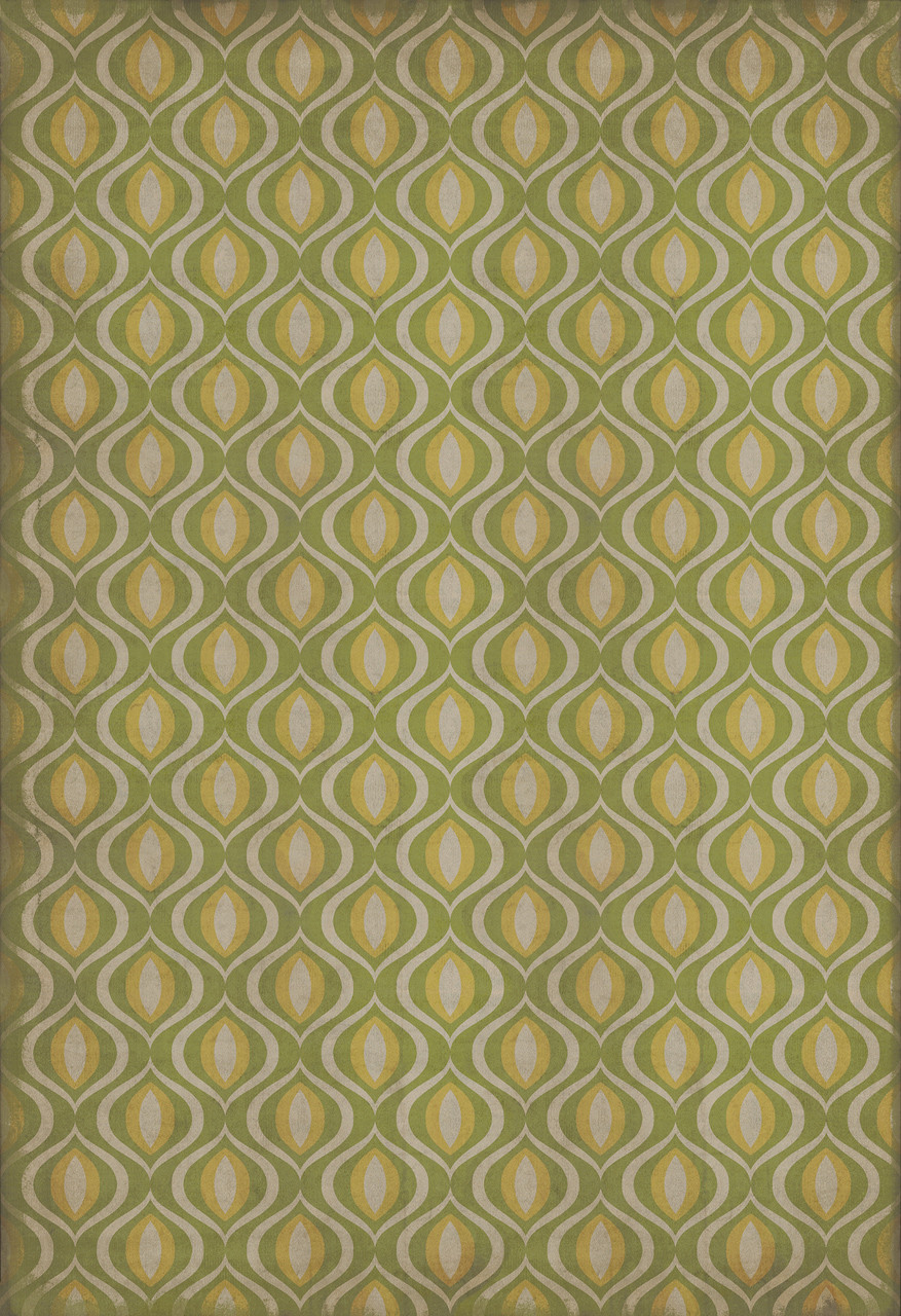Classic Pattern 15 Eye of Newt - vinyl floor cloth sizes 96x140, 120x175
