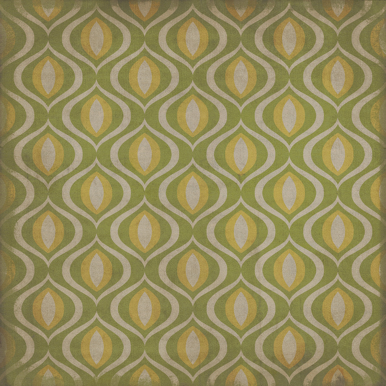 Classic Pattern 15 Eye of Newt - vinyl floor cloth sizes 36x36, 48x48