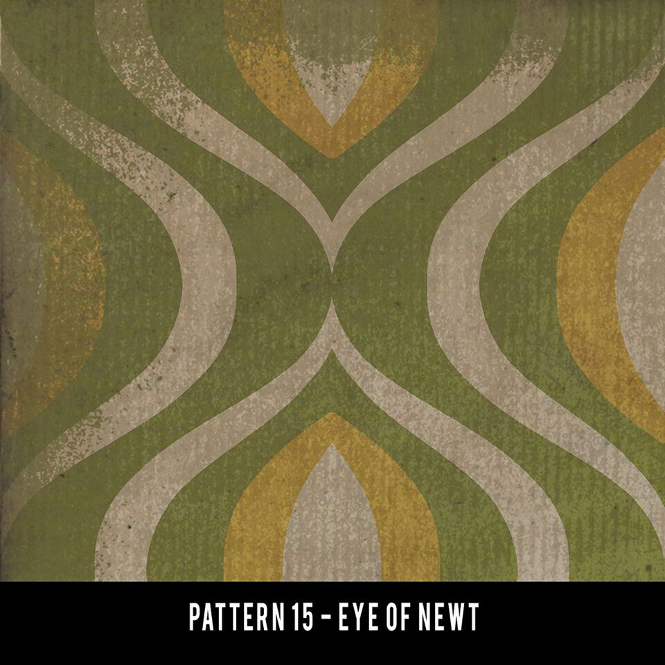 Classic Pattern 15 Eye of Newt - vinyl floor cloth swatch sample