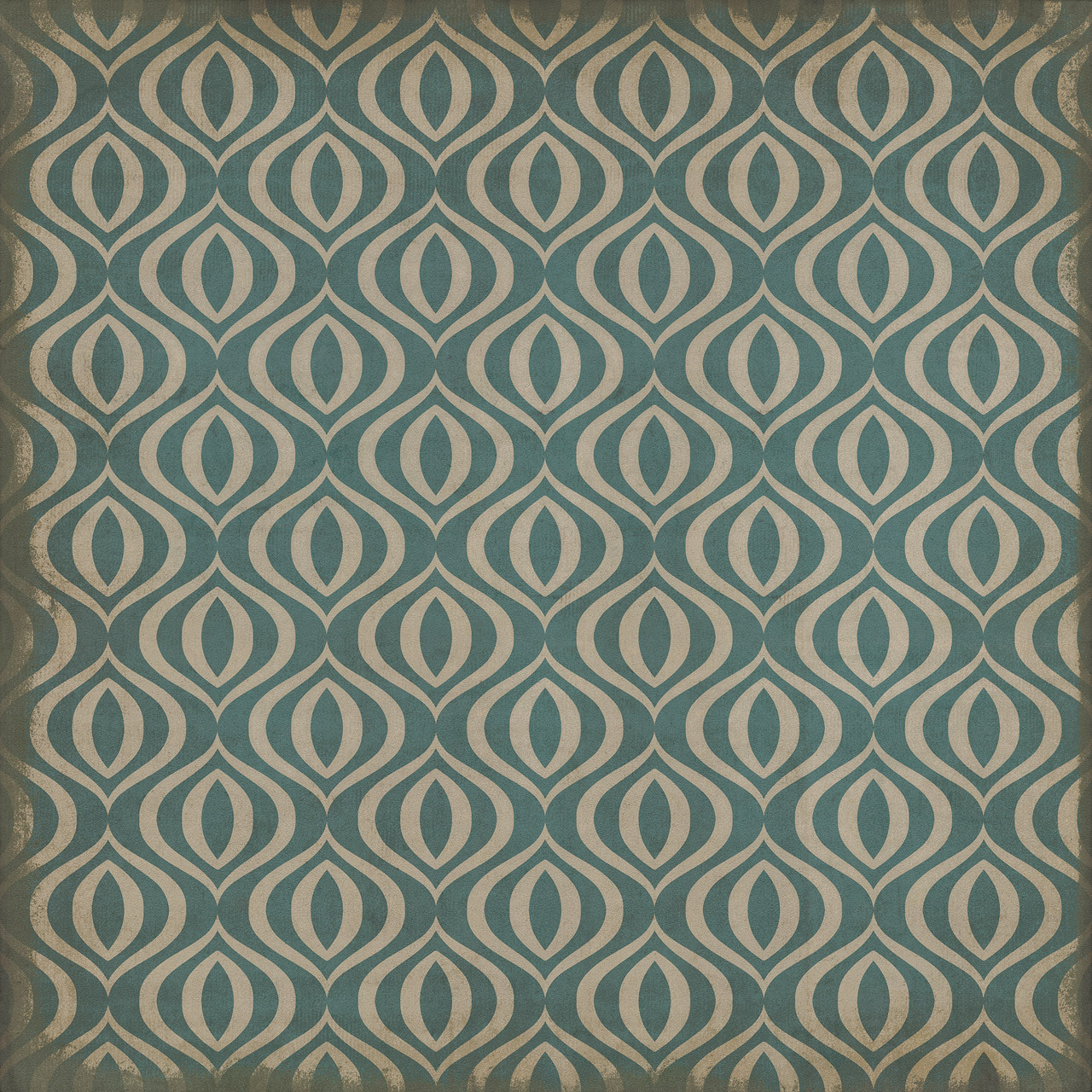 Classic Pattern 15 Lithium - vinyl floor cloth sizes 60x60, 72x72