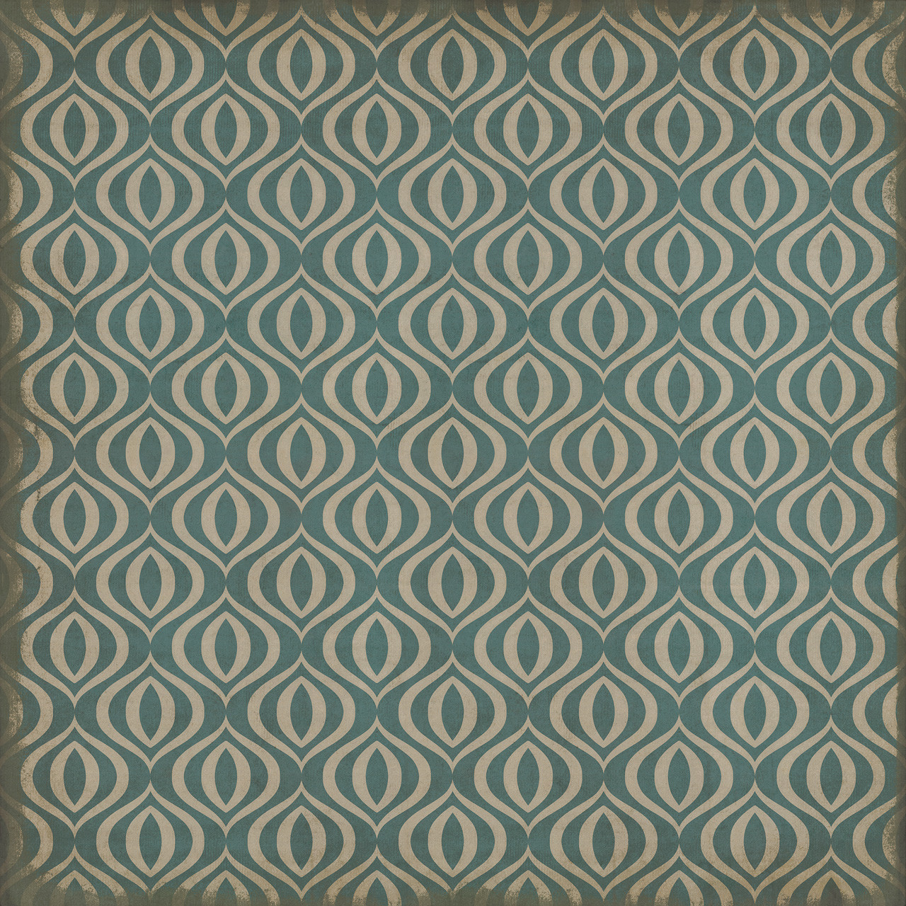 Classic Pattern 15 Lithium - vinyl floor cloth sizes 84x84, 96x96, 120x120