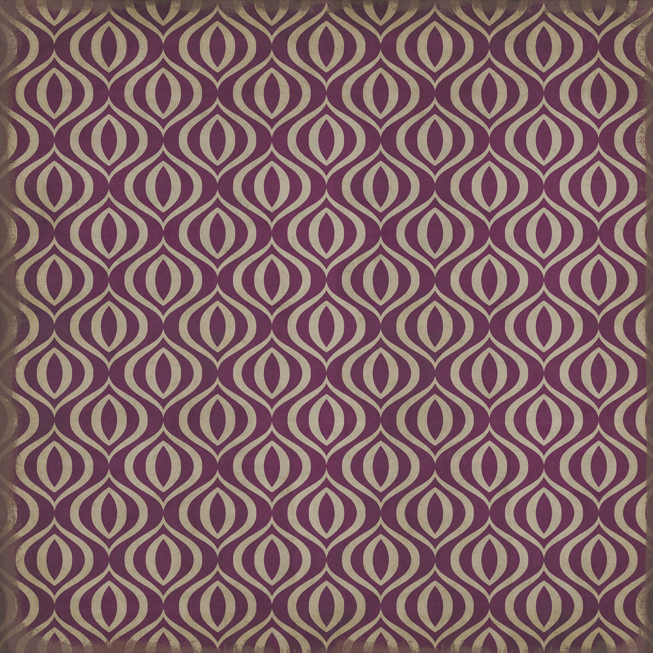 Classic Pattern 15 Purple Haze - vinyl floor cloth sizes 84x84, 96x96, 120x120