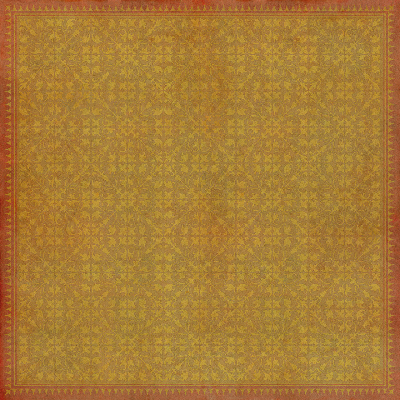 Classic Pattern 21 All in the Golden Afternoon - vinyl floor cloth sizes 36x36, 48x48, 60x60