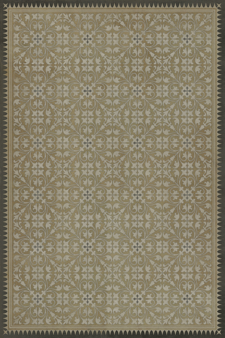 Classic Pattern 21 Dinah - vinyl floor cloth sizes 20x30, 24x36, 30x44, 38x56, 52x76, 70x102