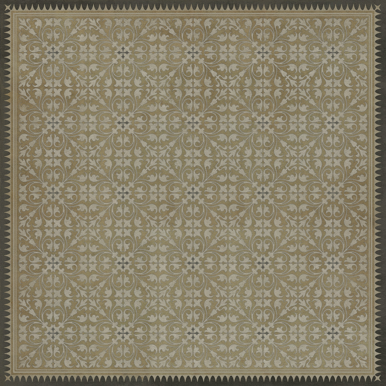 Classic Pattern 21 Dinah - vinyl floor cloth sizes 36x36, 48x48, 60x60