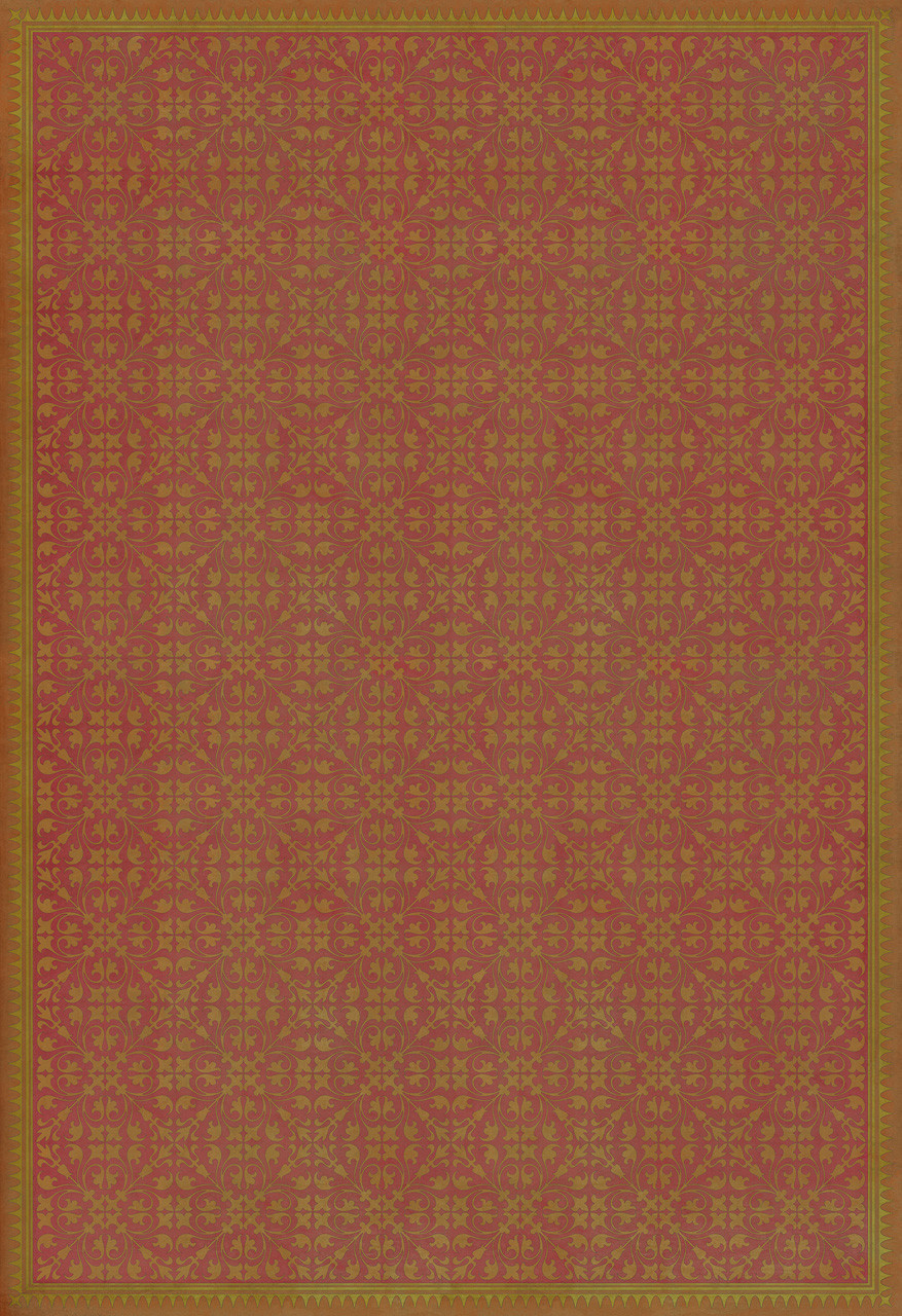 Classic Pattern 21 Jabberwocky - vinyl floor cloth sizes 96x140, 120x175