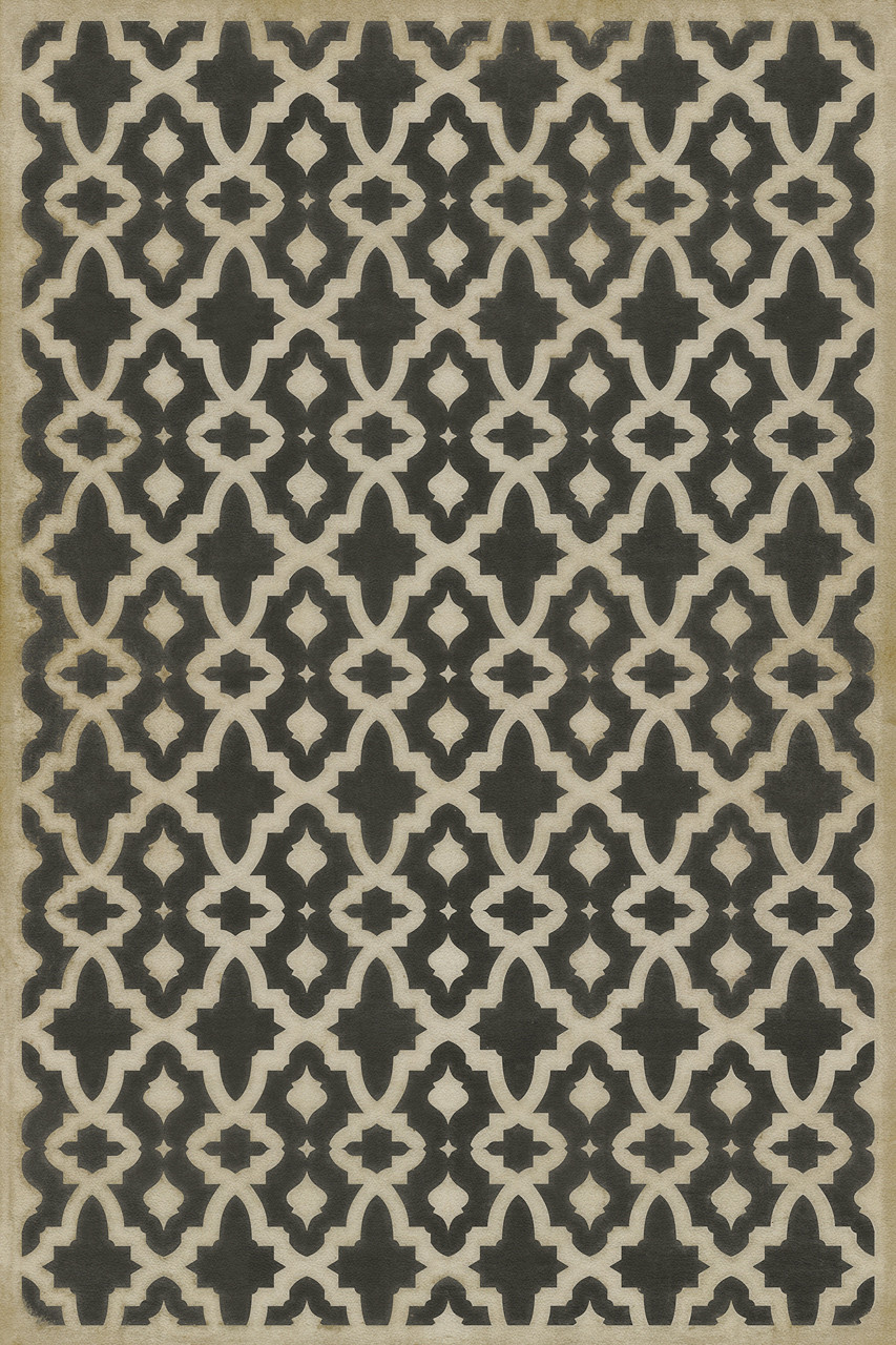 Classic Pattern 31 A Murder of Crows - vinyl floor cloth sizes 20x30, 24x36, 30x44, 38x56, 52x76, 70x102