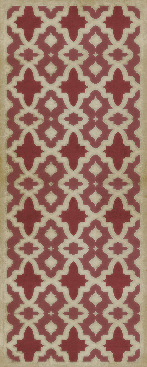 Classic Pattern 31 Once Upon a Time - vinyl floor cloth sizes 30x75, 36x90