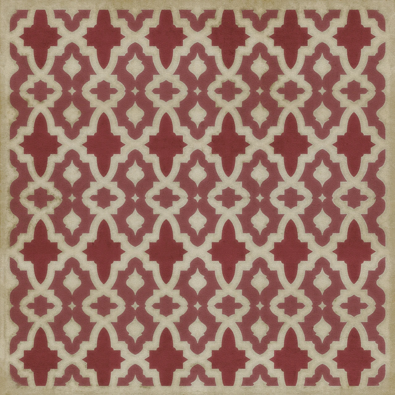 Classic Pattern 31 Once Upon a Time - vinyl floor cloth sizes 36x36, 48x48