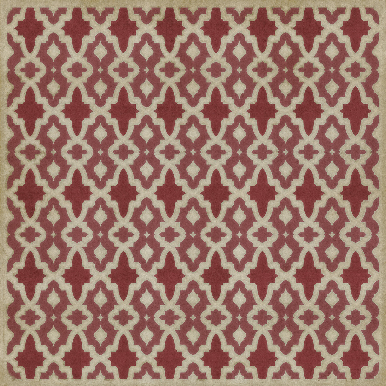 Classic Pattern 31 Once Upon a Time - vinyl floor cloth sizes 60x60, 72x72