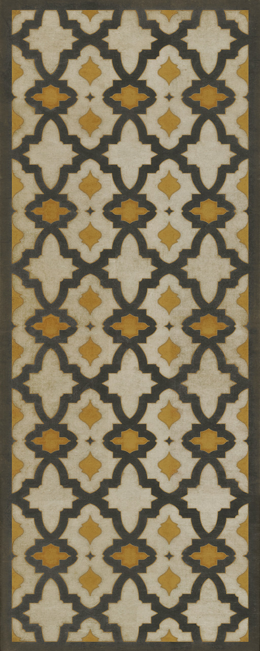 Classic Pattern 31 Rajha - vinyl floor cloth sizes 30x75, 36x90