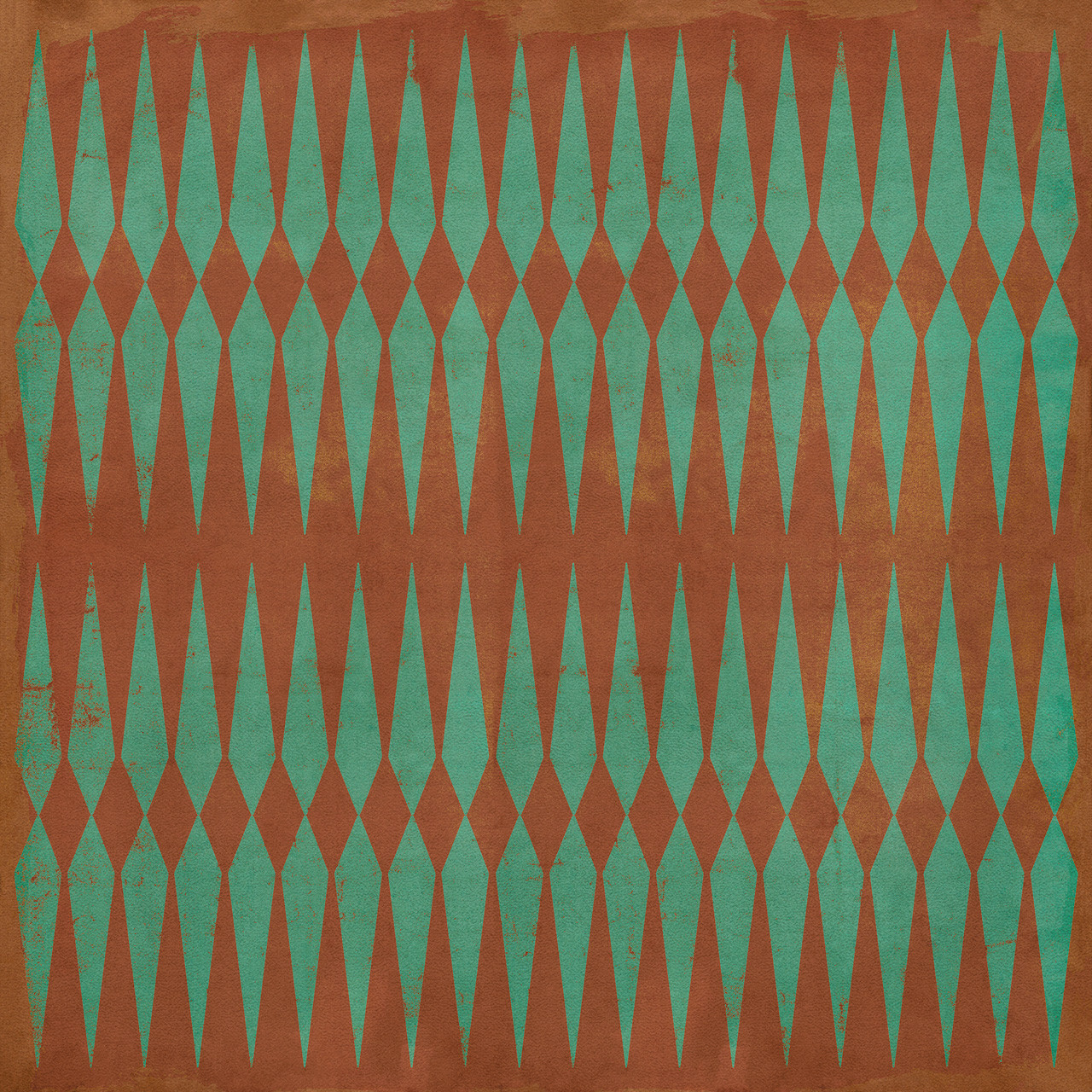 Classic Pattern 8 The River Styx - vinyl floor cloth sizes, all square sizes