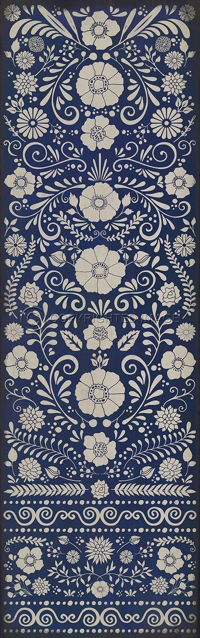 Pattern 36 Dickinson - vinyl floor cloth sizes 24x77, 30x96, 26x83, 