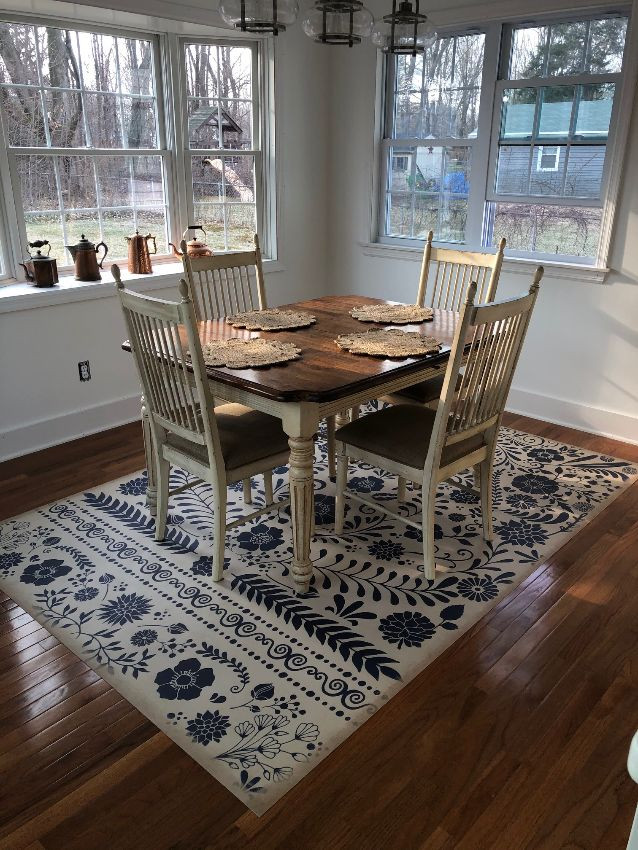 Pura Vida customer use of Liddell vinyl floor cloth 70x102