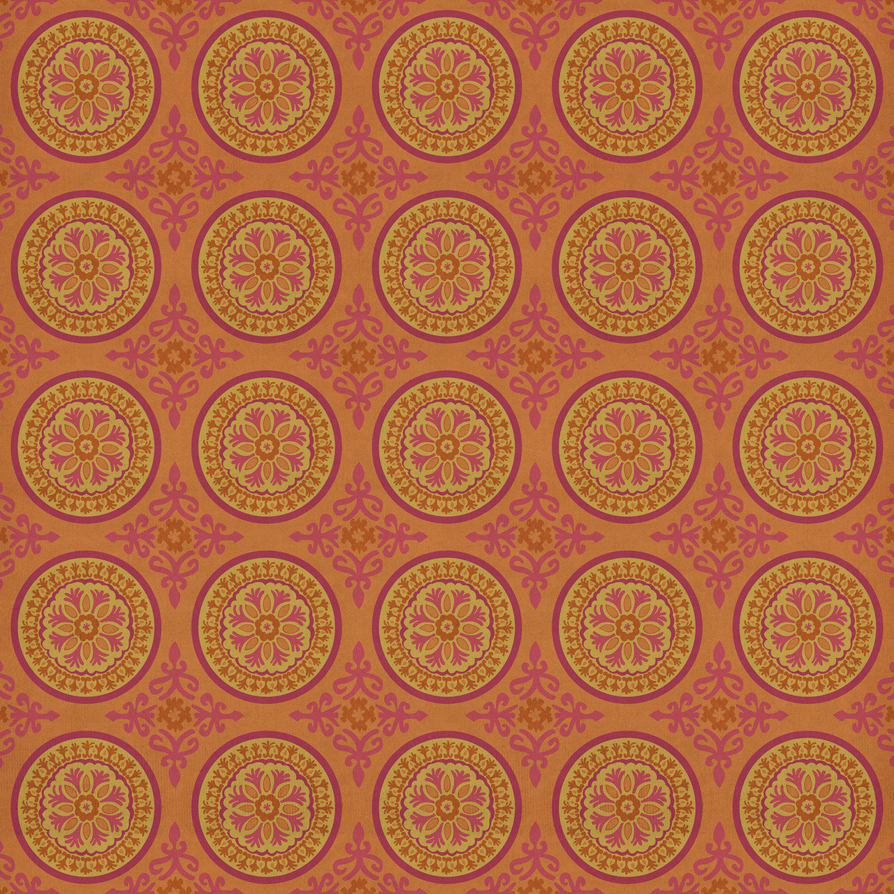 Pattern 43 Enlightenment - vinyl floor cloth sizes 96x96, 120x120