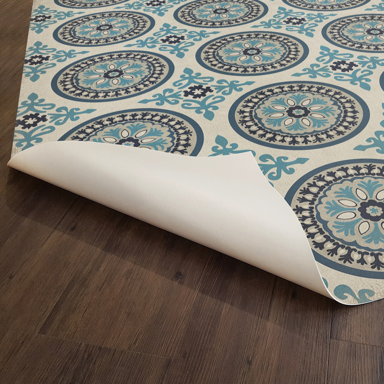 Pattern 43 Epiphany - vinyl floor cloth underside 