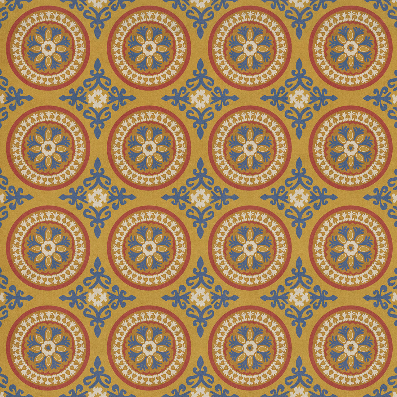 Pattern 43 Sublime - vinyl floor cloth sizes 60x60, 72x72, 84x84