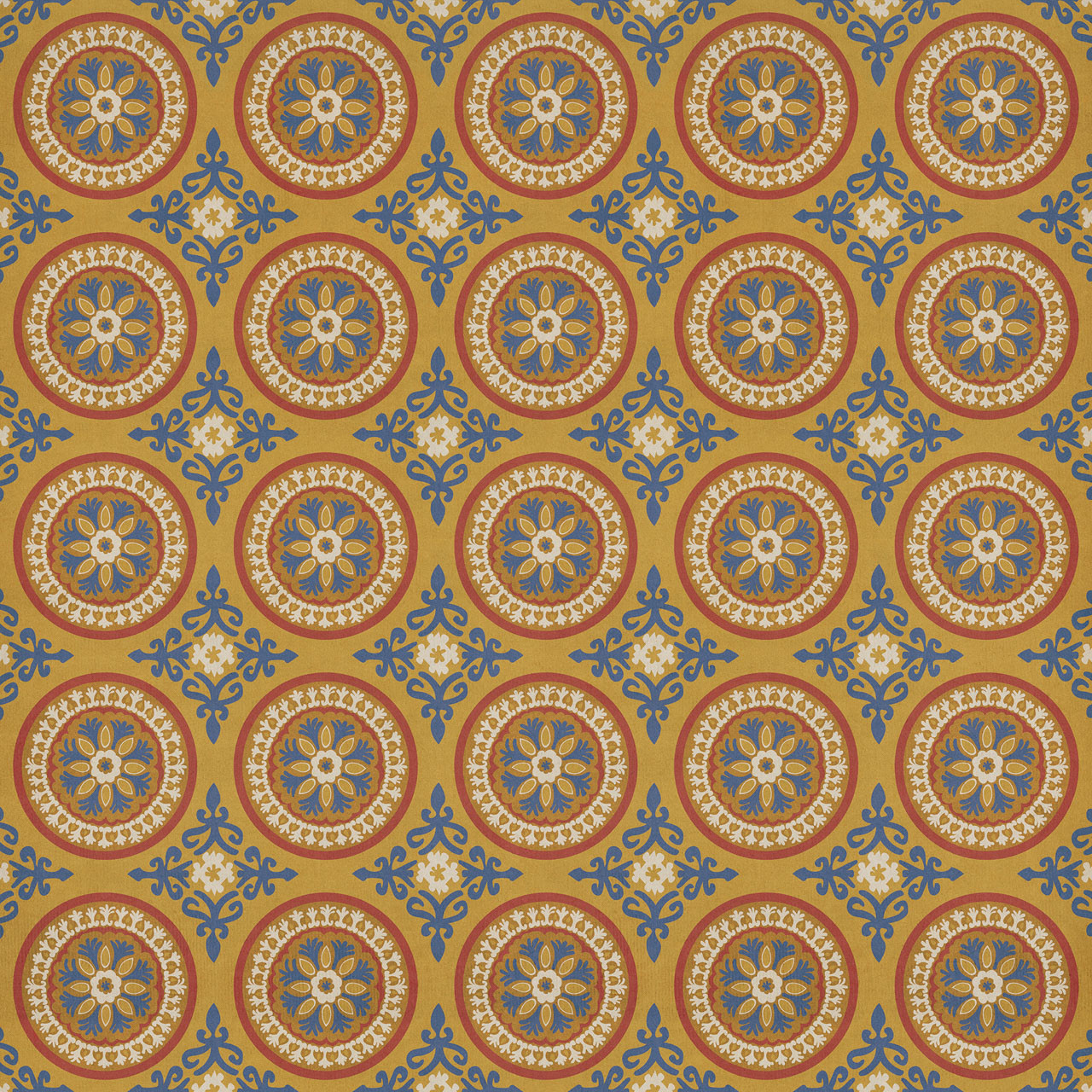 Pattern 43 Sublime - vinyl floor cloth sizes 96x96, 120x120
