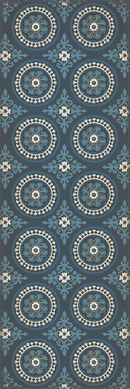 Pattern 43 Zen - vinyl floor cloth size 36x108