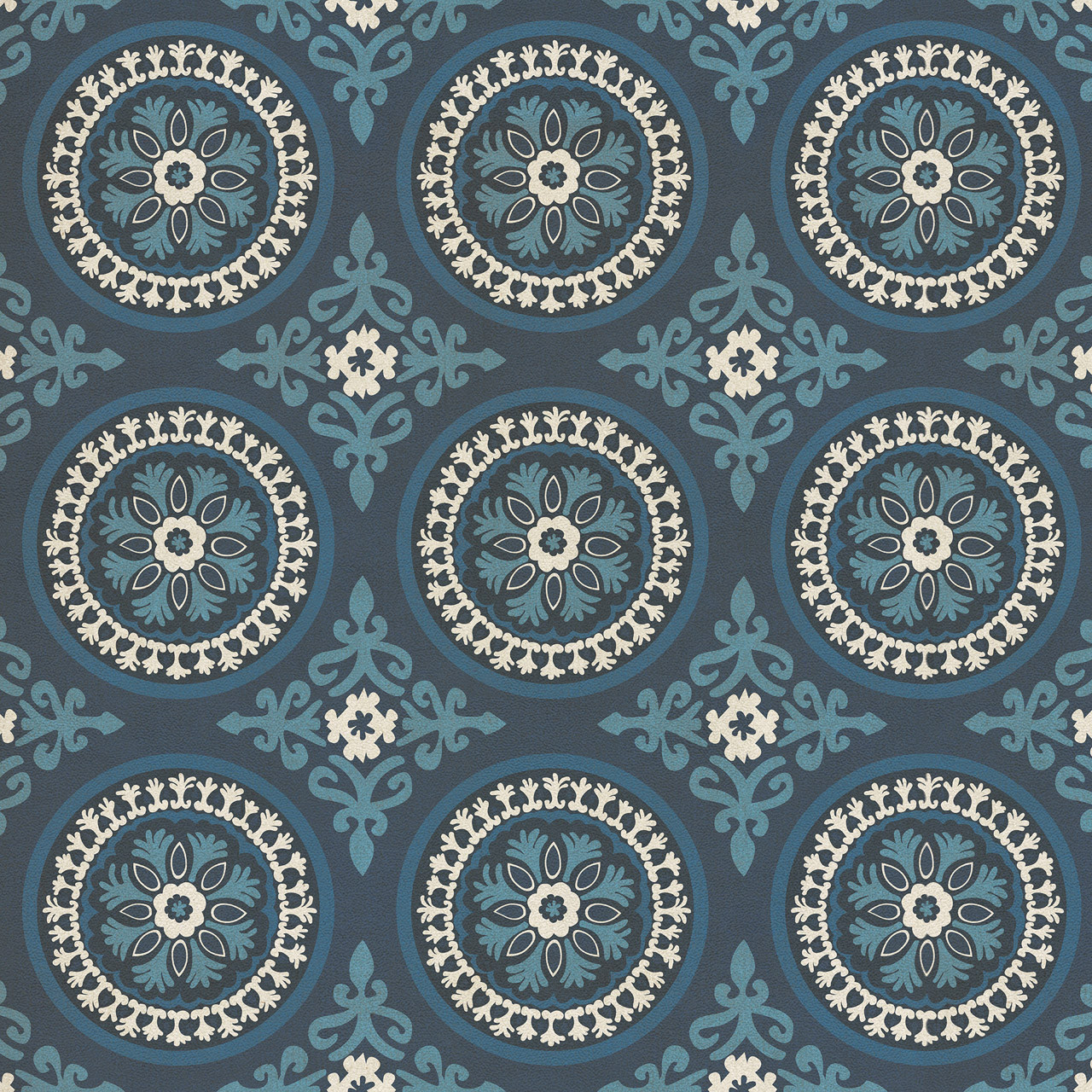 Pattern 43 Zen - vinyl floor cloth sizes 36x36, 48x48