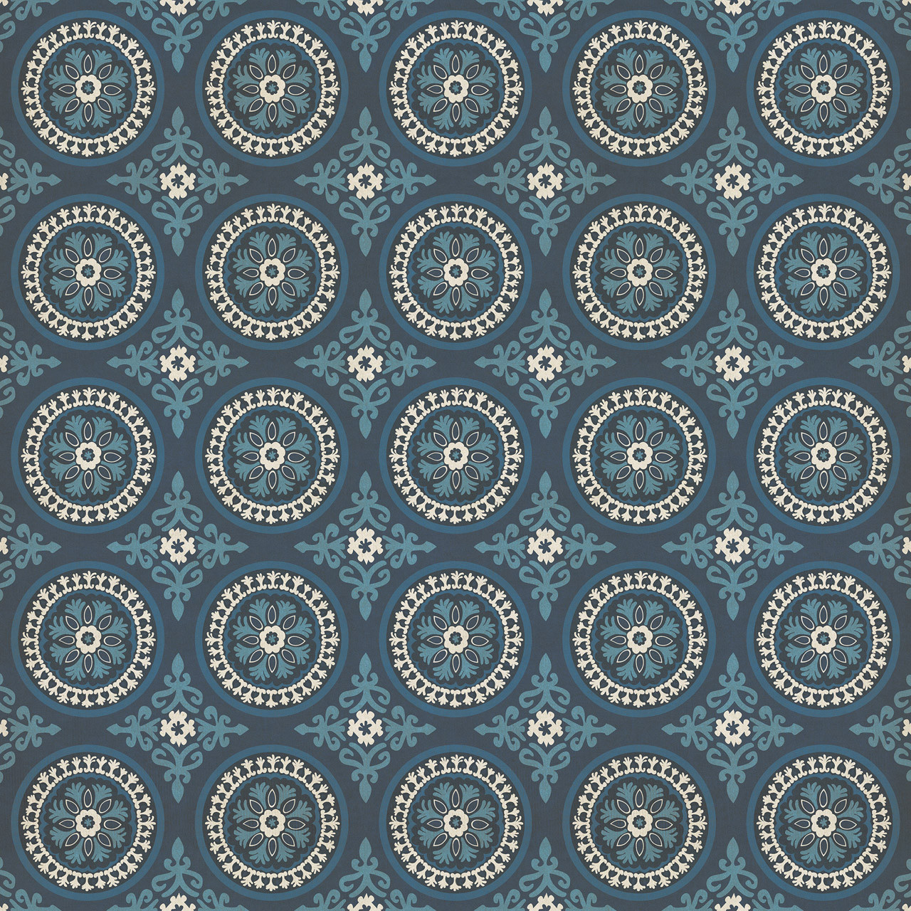 Pattern 43 Zen - vinyl floor cloth sizes 96x96, 120x120